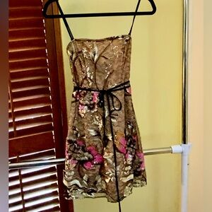 Free people sequined/lace party mini dress. NWT